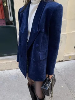 Clearance Elegant Shift Button Blazer Outerwear|Blazers