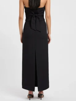 New Elegant Slit Back Maxi Skirt Without Belt Skirts|Bottoms