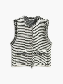 Elegant Tassel Vest Outerwear|Vests
