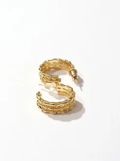 Discount Elegant Tunnel Hoop Stud Earrings Earrings|Accessories