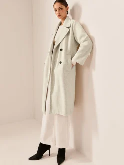 Sale Elegant Tweed Long Coat Outerwear|Coats