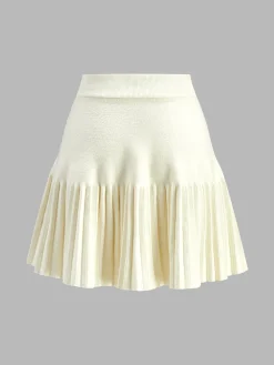 Hot Elegant Umbrella-Shape Knit Skirt Skirts|Knitwear
