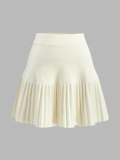 Hot Elegant Umbrella-Shape Knit Skirt Skirts|Knitwear