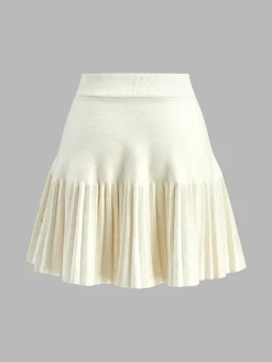 Hot Elegant Umbrella-Shape Knit Skirt Skirts|Knitwear