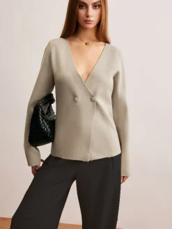 New Elegant V-Neck Fit Cardigan Cardigans|Sweaters & Cardigans