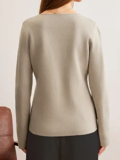 New Elegant V-Neck Fit Cardigan Cardigans|Sweaters & Cardigans