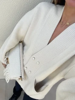 Clearance Elegant V-Neck Pockets Cardigan Cardigans|Sweaters & Cardigans
