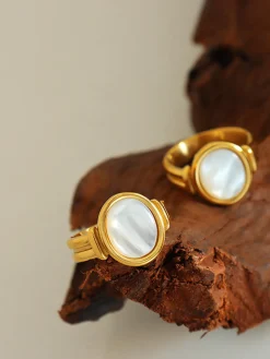 Sale Elegant White Sea Shells Ring Rings & Bracelets|Accessories