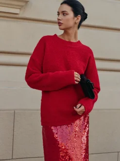 Hot Elegant Wool-Blend Cozy Sweater Sweater Tops|Sweaters & Cardigans