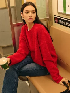 Hot Elegant Wool-Blend Cozy Sweater Sweater Tops|Sweaters & Cardigans