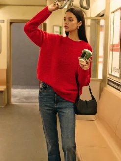Hot Elegant Wool-Blend Cozy Sweater Sweater Tops|Sweaters & Cardigans