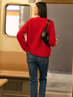Hot Elegant Wool-Blend Cozy Sweater Sweater Tops|Sweaters & Cardigans