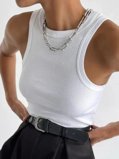 Clearance Ellis Crop Tank Top Sweater Tops|Crop Tops