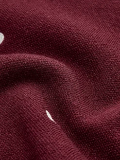 Online Embroidered Heart Oversized Knit Sweater Sweater Tops|Sweaters & Cardigans