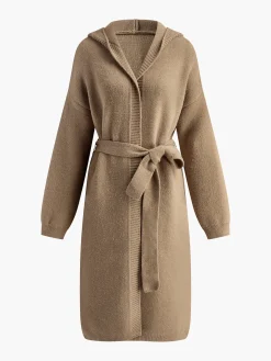 Outlet Essential Hooded Soft Cardigan Knitwear|Tops
