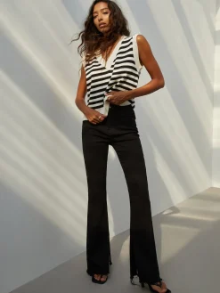 Online Essential Stripe Sweater Vest Sweater Vests|Sweaters & Cardigans