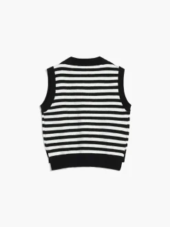 Online Essential Stripe Sweater Vest Sweater Vests|Sweaters & Cardigans