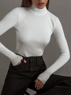 Everyday Long Sleeve Knit Top Sweater Tops|Sweaters & Cardigans