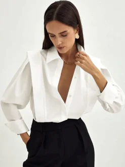 Clearance Fair And Square Button Down Shirt Blouses & Shirts|Tops