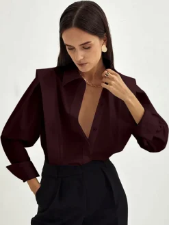 Clearance Fair And Square Button Down Shirt Blouses & Shirts|Tops