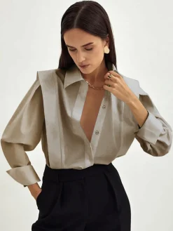 Clearance Fair And Square Button Down Shirt Blouses & Shirts|Tops