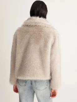 New Faux Fur Button Wool Coat Outerwear|Coats