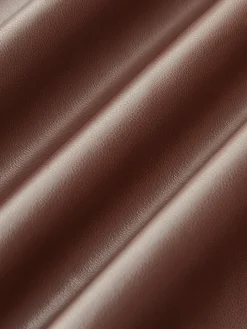 Best Faux Leather One-Shoulder Zipper Tank Dress Dresses