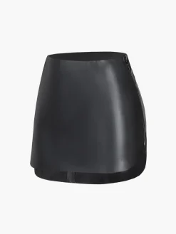 Faux Leather Zippered Mini Skirt Skirts|Bottoms
