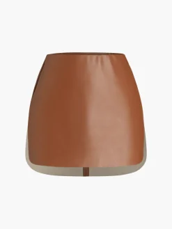 Faux Leather Zippered Mini Skirt Skirts|Bottoms