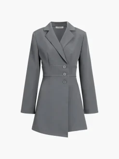 Best First Choice Blazer Long Sleeve Short Dress Black Dresses|Work Dresses