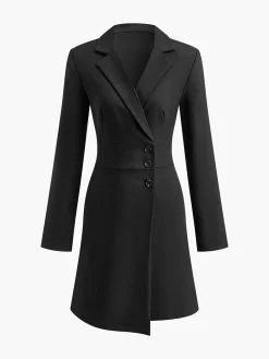 Best First Choice Blazer Long Sleeve Short Dress Black Dresses|Work Dresses