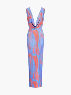 Best Flaming Passions Cowl Neck Long Dress Casual Dresses|Cocktail & Party Dresses
