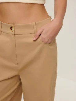 Outlet Flap Pockets Wide-Leg Pants Pants|Bottoms