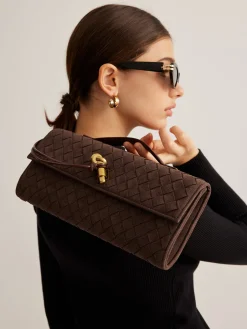 Outlet Flap Suede Clutch Bag Bags|Accessories
