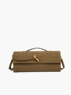 Outlet Flap Suede Clutch Bag Bags|Accessories
