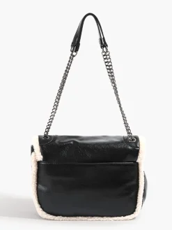Clearance Flap Textured Fleece Shoulder Bag Bags|Accessories