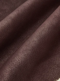 Sale Fleece Lined Faux Leather Lapel Coat Outerwear|Coats