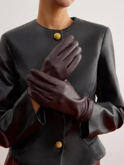 Fleece Lined Goatskin Gloves Accessories
