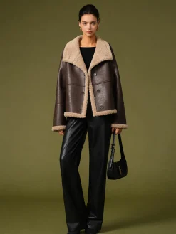 Online Fleecing PU Leather Warm Jackets Outerwear|Jackets