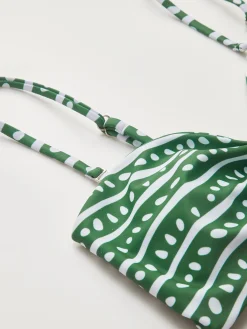 Outlet Floral Adjustable Strap Bikini Set Swimwear|Tops