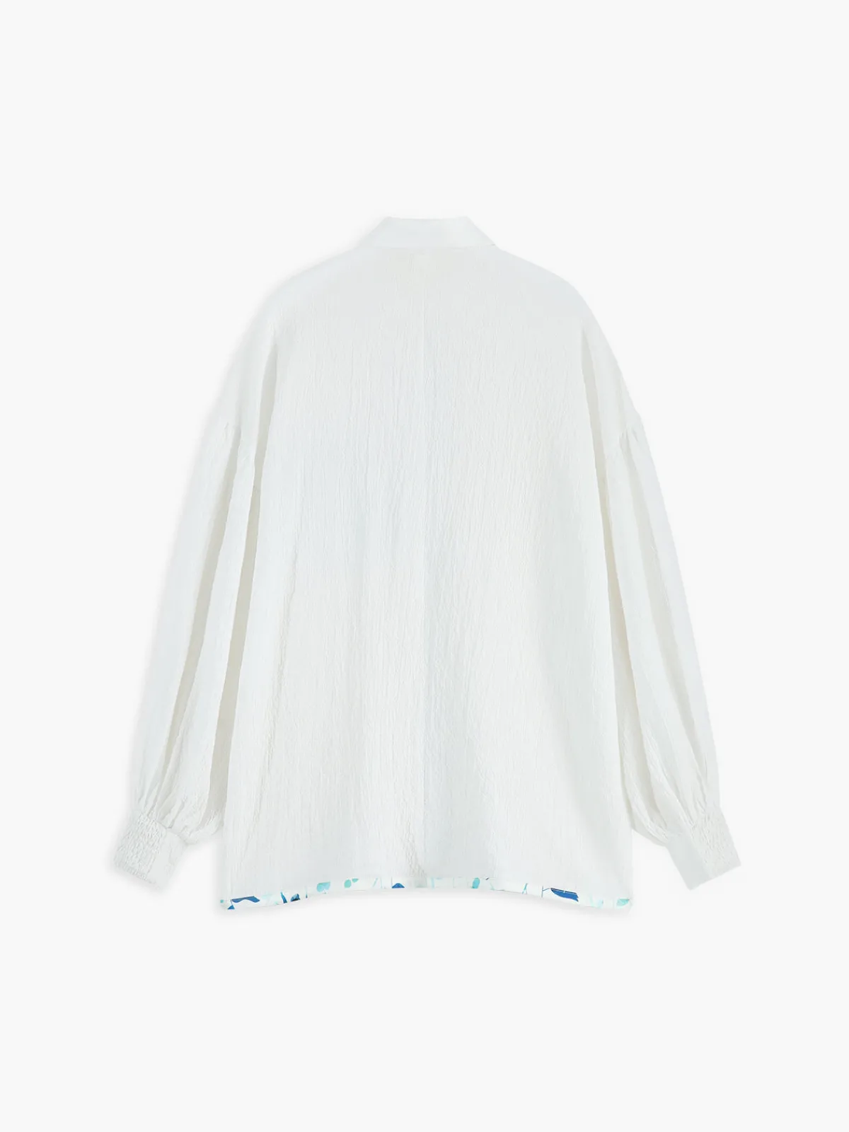 Discount Floral Button Up Bishop Sleeve Shirt Blouses & Shirts