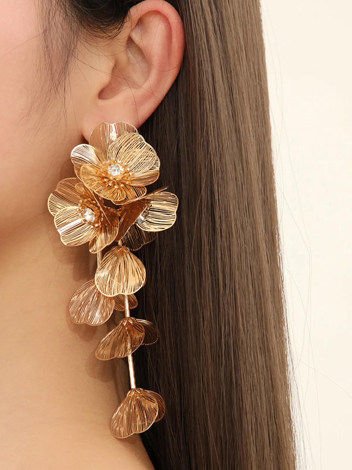 Hot Floral Decor Fringed Earrings Earrings|Accessories