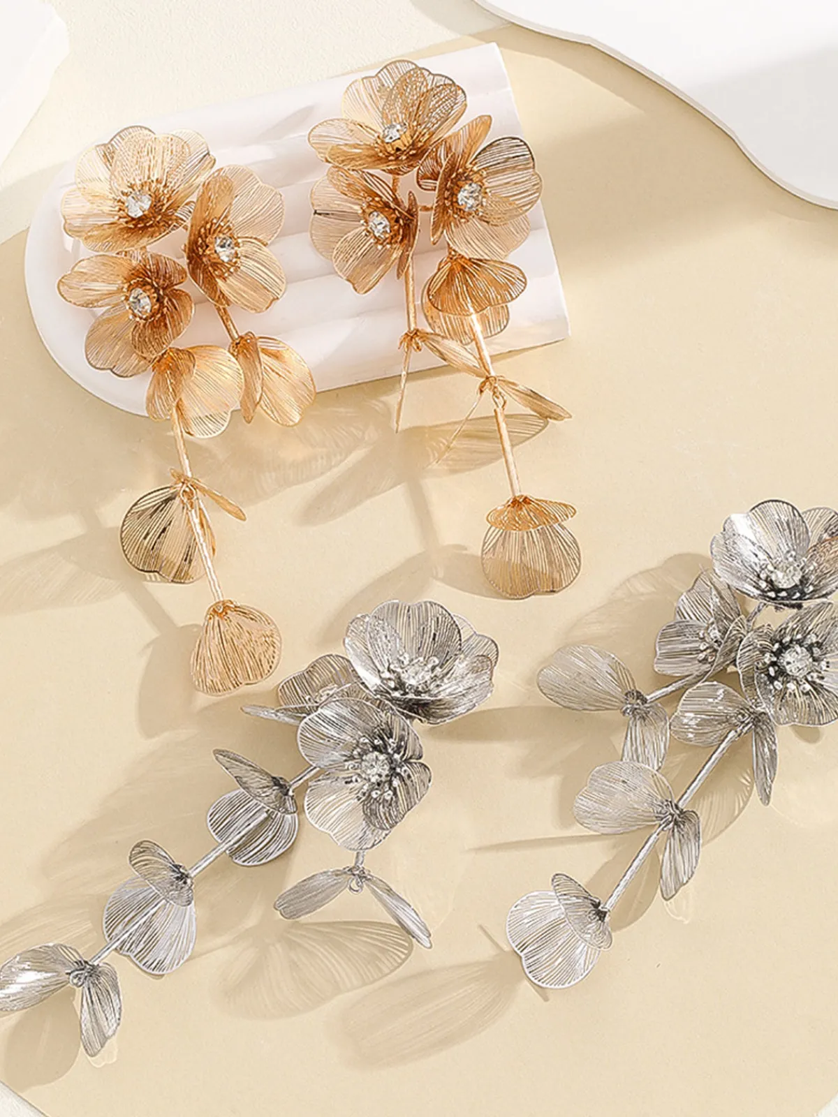 Hot Floral Decor Fringed Earrings Earrings|Accessories