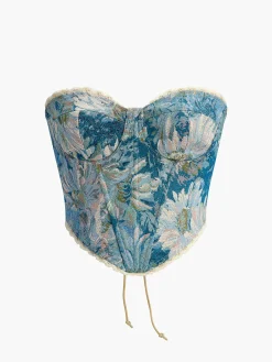New Floral Drawstring Corset Corset Tops|Tops