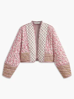 Sale Floral Embroiled Double-Sided Winter Coat Outerwear|Coats