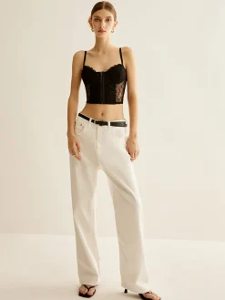 Online Floral Lace Corset Top Corset Tops|Tops