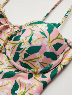Online Floral One Piece Swimsuit Swimwear|Tops