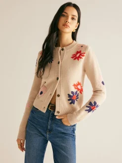 Best Floral Pattern Breasted Soft Cardigan Cardigans|Sweaters & Cardigans