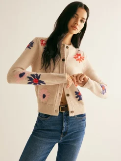 Best Floral Pattern Breasted Soft Cardigan Cardigans|Sweaters & Cardigans