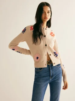 Best Floral Pattern Breasted Soft Cardigan Cardigans|Sweaters & Cardigans